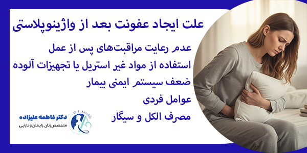 علت ایجاد عفونت بعد از واژینوپلاستی